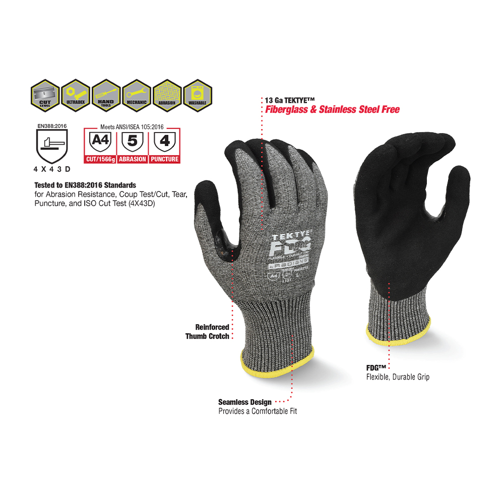 Radians RWG713 TEKTYE&trade; FDG&trade; Reinforced Thumb A4 Work Glove